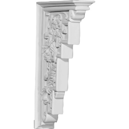 Ekena Millwork 2 1/8"W x 7 7/8"D x 12 1/8"H Genevieve Corbel COR12X02X07GE